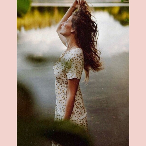 SPRING BOHO GYPSY FLORAL PRINT MAXI DRESS - Picture 2 of 7